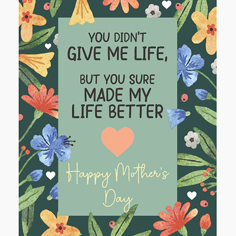 Mom Who Stepped In Mother's Day eCard